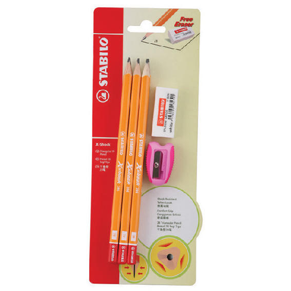 Stabilo 286BL6 6pcs Triangular 2B Pencil