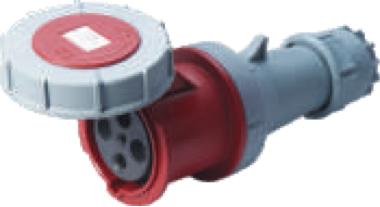 STRAIGHT CONNECTOR  SFN-2342 63A 3P+E AC415V IP67 RED STR CONNECTOR