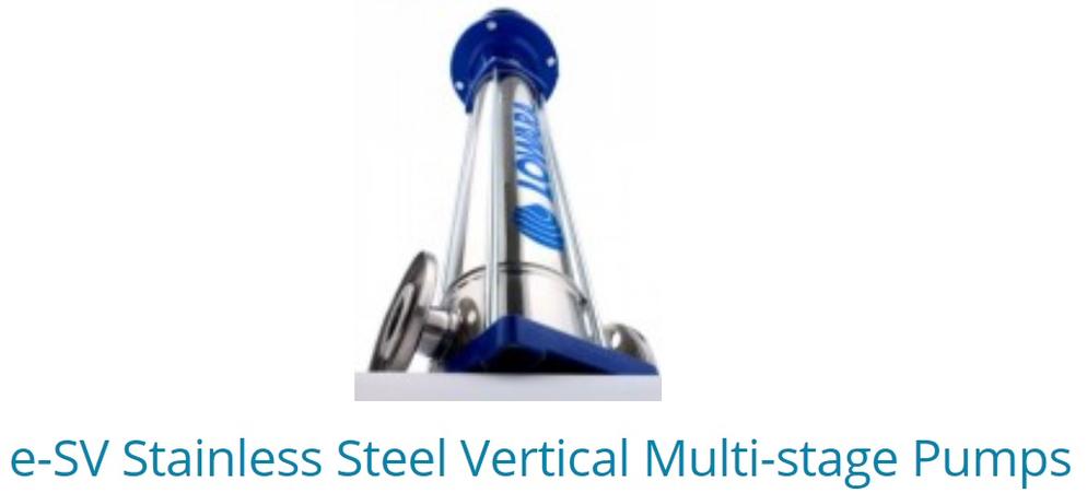 E-SV Stainless Steel Vertical Multistage Pumps