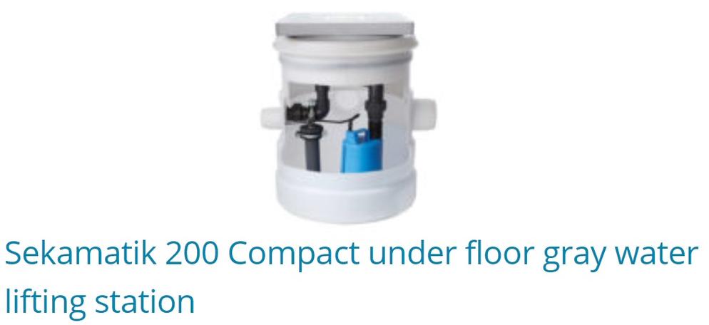 Sekamatik 200 Compact Under Gray Water Lifting Station