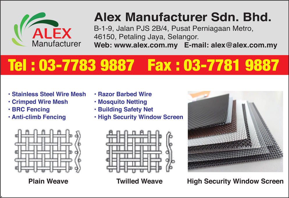 ALEX MANUFACTURER SDN. BHD.