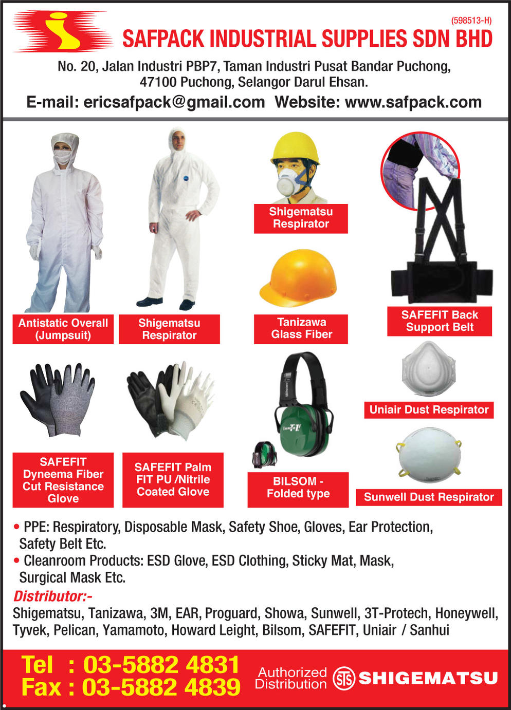 SAFPACK INDUSTRIAL SUPPLIES SDN. BHD.