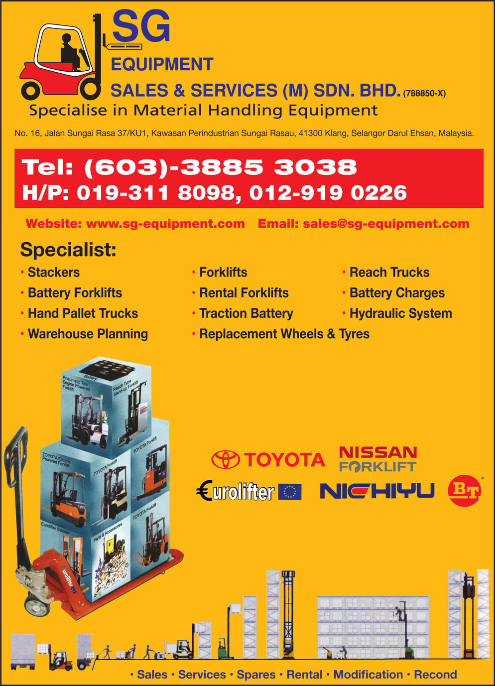 SG EQUIPMENT SALES & SERVICES (M) SDN. BHD.