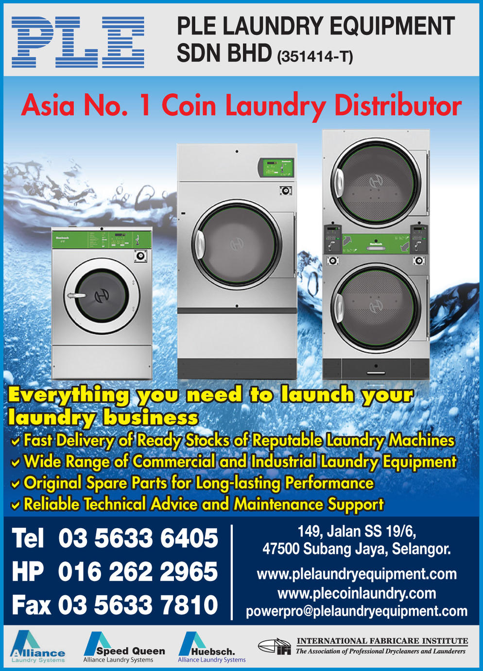 PLE LAUNDRY EQUIPMENT SDN. BHD.