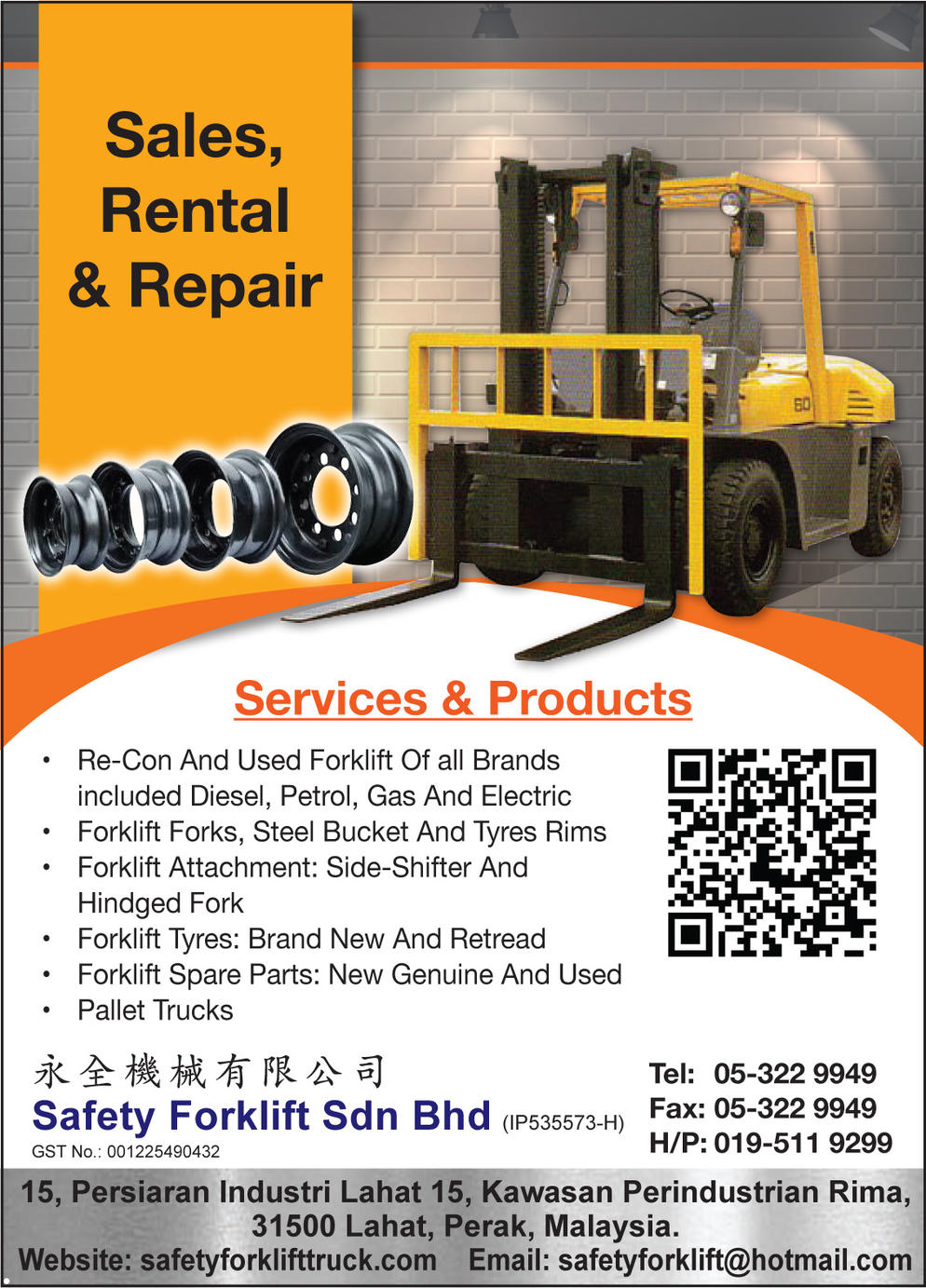 SAFETY FORKLIFT SDN. BHD.