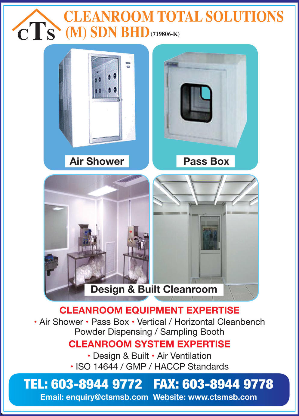 CLEANROOM TOTAL SOLUTIONS (M) SDN. BHD.