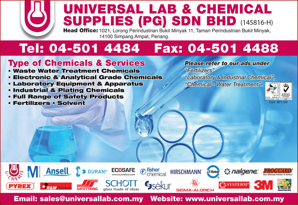 UNIVERSAL LAB & CHEMICAL SUPPLIES (PG) SDN. BHD.