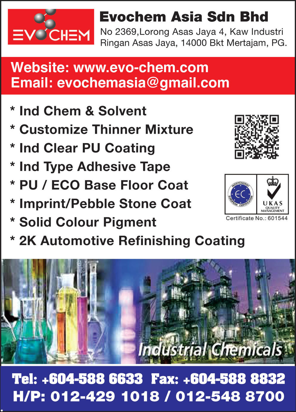 EVOCHEM ASIA SDN. BHD.