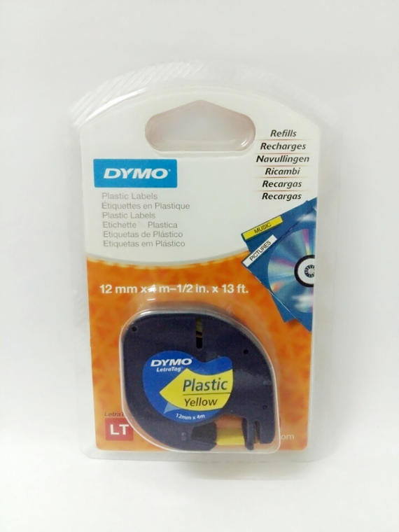 Dymo Plastic Label Marker-Yellow