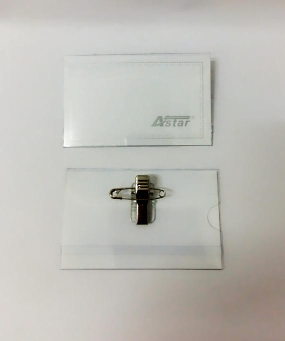Astar PVC Name Badge With Clip B01