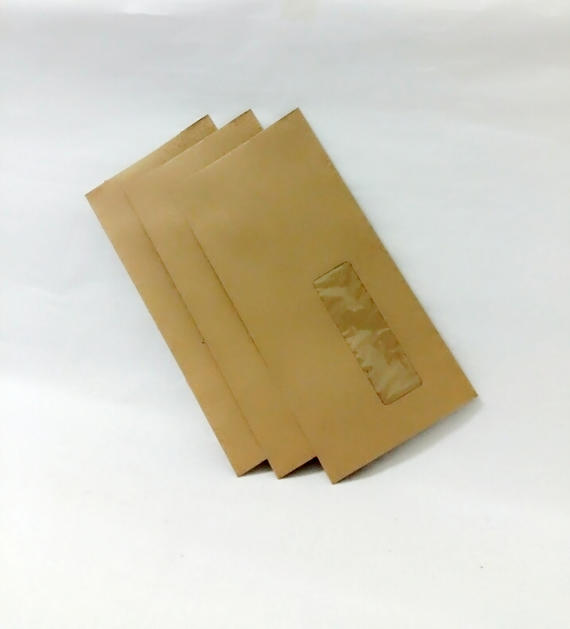 Brown Window Envelope 4.5" x 9.5"-500's
