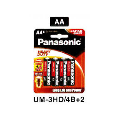 Panasonic UM-3HD/4B+2 AA Battery