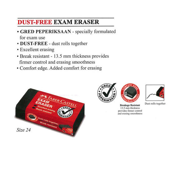 Faber-Castell 187134 Exam Eraser