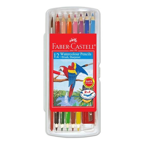 Faber-Castell 12s WaterColour Pencil Clear Box