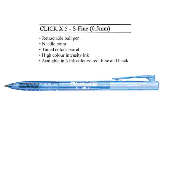 Faber-Castell Click x5 0.5mm Ball Pen