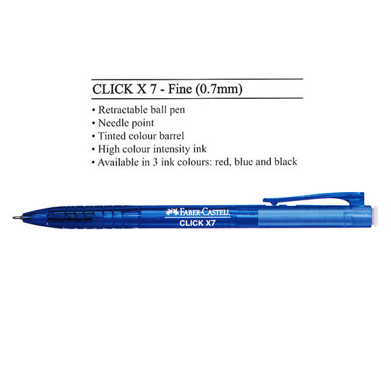 Faber-Castell Click x7 0.7mm Ball Pen