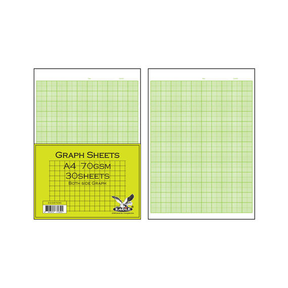 Eagle EG-GS-7030 A4 30's Both Side Graph Paper