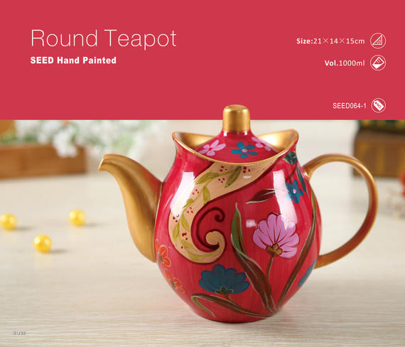 SEED064-1 Round Teapot