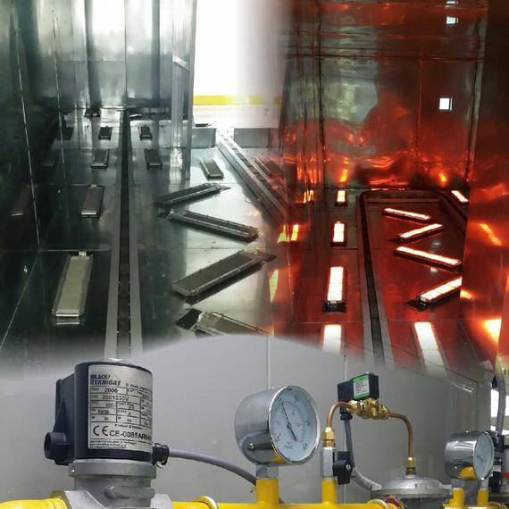 Gas Infra Red Powder Coating Oven_Conveyor