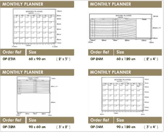 Planner Board - Monthly Planner