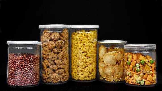 Plastic 2 Piece Can With Aluminium Lid