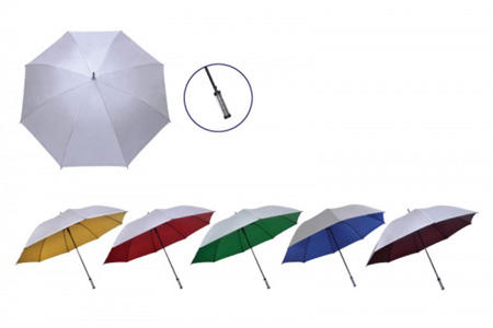 30" Manual Silver Coated Golf Umbrella