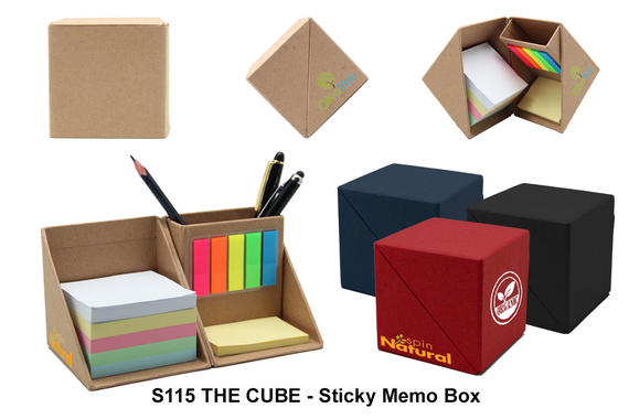 S115  THE CUBE - Sticky Memo Box