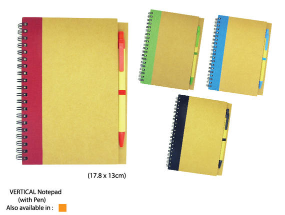 Vertical Notepad(with pen)