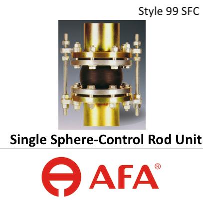 Flexible Joint - Single Sphere Flange with Control Rod Unit Style 99SFC
