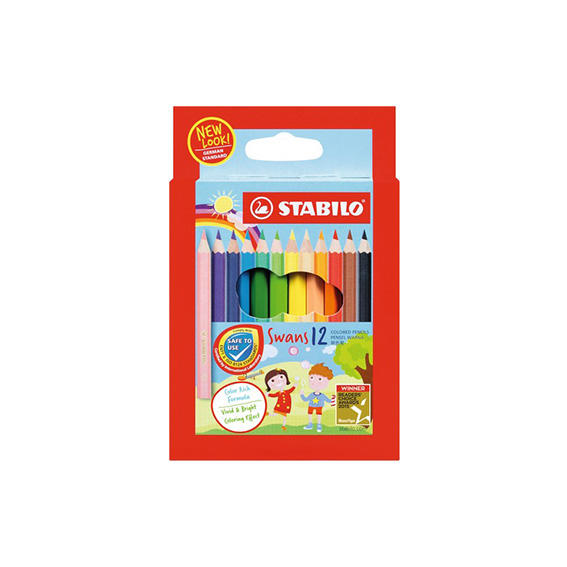 Stabilo 1873 12Colour Short Colour Pencil