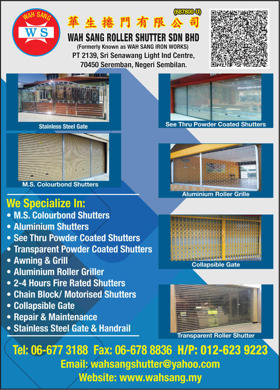 WAH SANG ROLLER SHUTTER SDN. BHD.