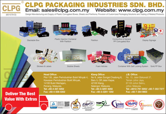 CLPG PACKAGING INDUSTRIES SDN. BHD.