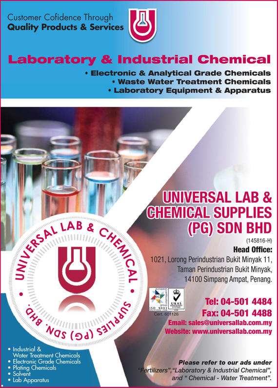 UNIVERSAL LAB & CHEMICAL SUPPLIES (PG) SDN. BHD.