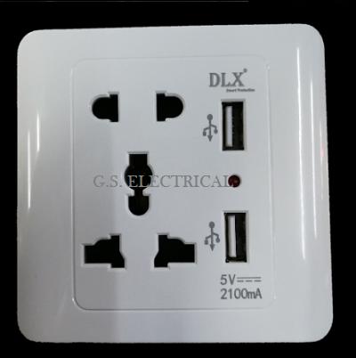 DLX 13A UNIVERSAL POWER SOCKET WITH USB