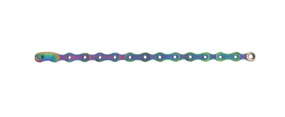CHAIN PC XX1 EAGLE HALLOWPIN 126 LINKS POWERLOCK FLOWLINK 12 SPEED RAINBOW