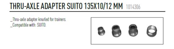 ELITE THRU AXLE ADAPTER SUITO 135X10 -135X12