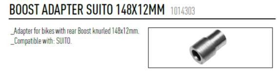 ELITE LEFT TRIANGLE ADAPTER SUITO L=148mm BOOST