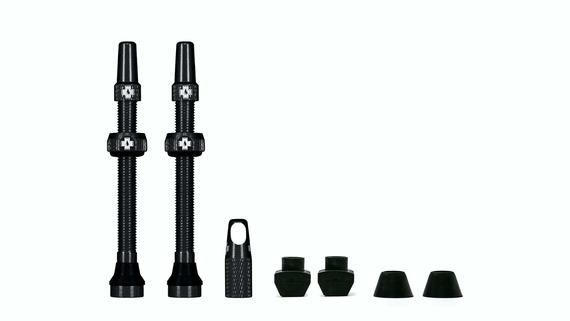 MUC-OFF TUBELESS VALVE KIT, 60MM, BLK