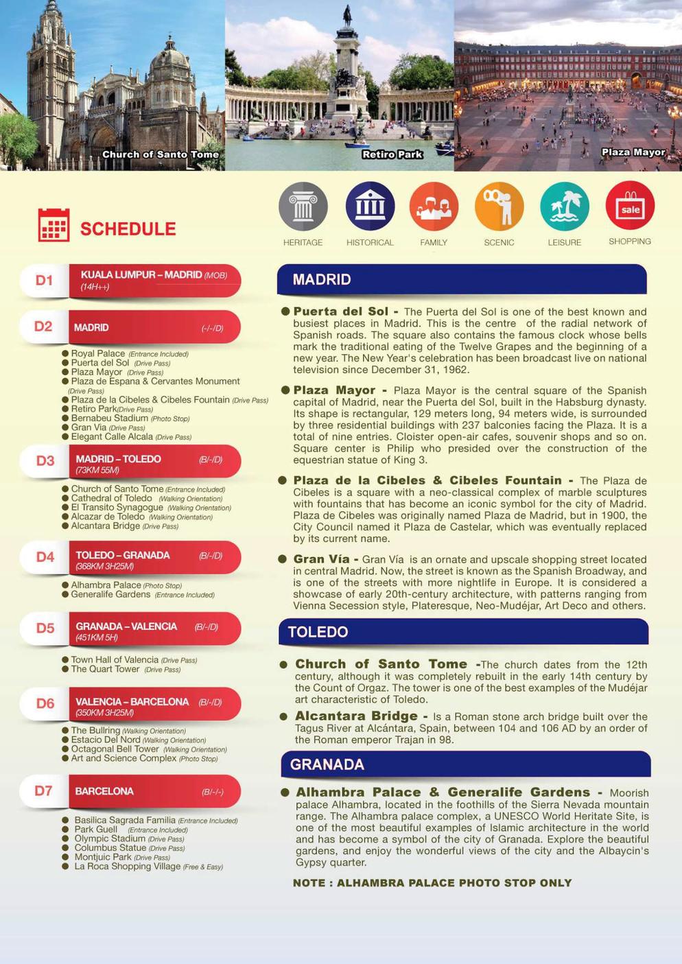 (9ESS) 9D6N SPAIN EXPRESS