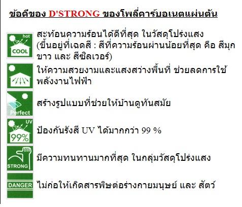 แผ่นโพลี่คาร์บอเนต แบบตัน เกล็ดมุก/เรียบ