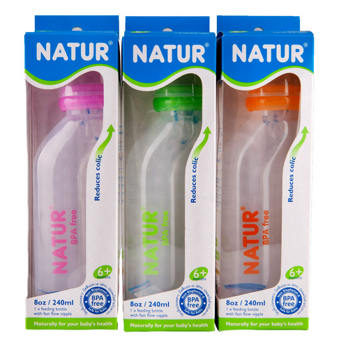 NATUR เนเจอร์ ขวดนม PP ทรงสุขภาพ