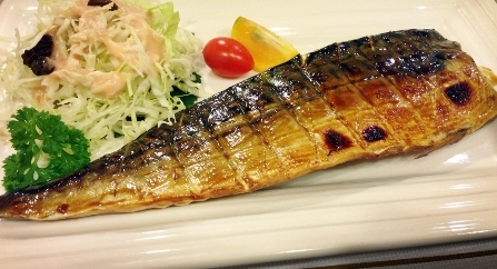烤照燒鯖魚套餐-鯖魚特寫
