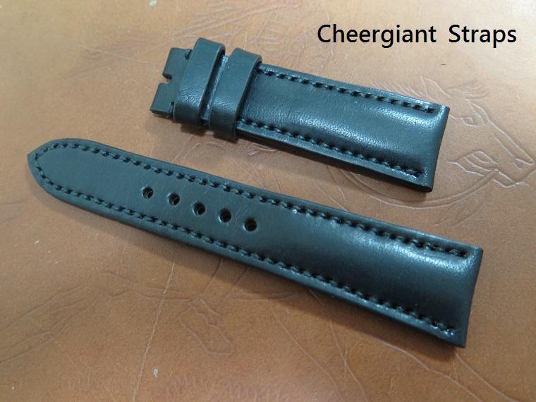 ORIS ultrasoft black cowskin strap,22x18mm, 75x115mm, thick 5