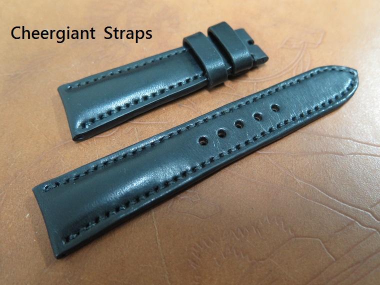ORIS ultrasoft black cowskin strap,22x18mm, 75x115mm, thick 5