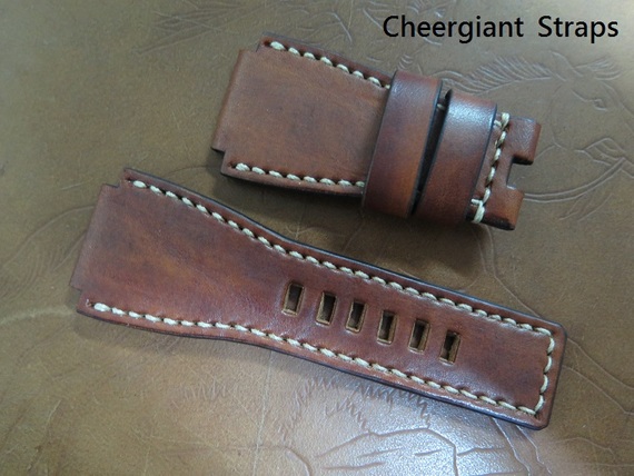 Bell & Ross BR-03 honey brown vintage cowskin strap