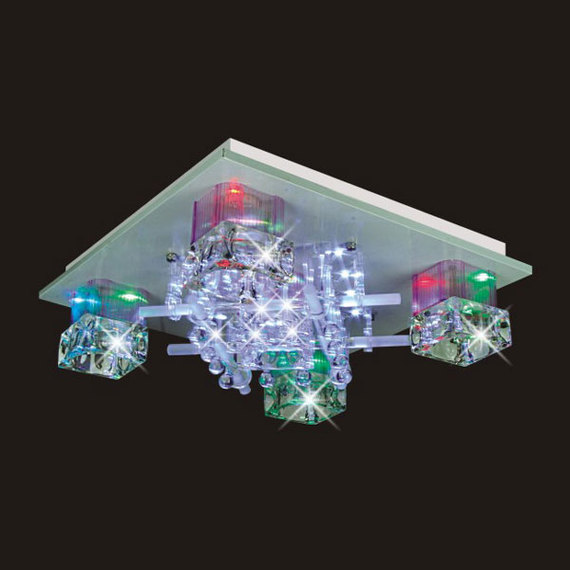 ĐÈN MÂM ỐP TRẦN LED ĐỔI MÀU_NC 8374
