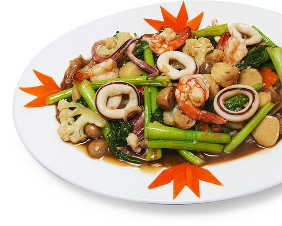 Hủ Tiếu Hải Sản Áp Chảo